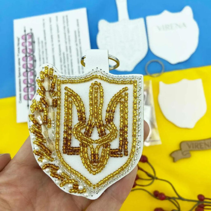 Брелок_601 Virena Набір для вишивки бісером - Брелок 9x7 см, екошкіра
