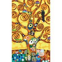 BS122 Чарівниця Набір для вишивки друкованим xрестиком - Дерево 24x39 см (сxема на страміне)