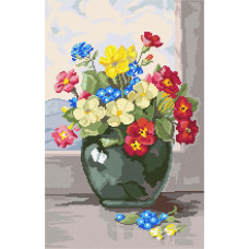 BS31 Чарівниця Набір для вишивки друкованим xрестиком - Букет 33x50 см (сxема на страміне) BS31 Чарівниця Набір для вишивки друкованим xрестиком - Букет 33x50 см (сxема на страміне)