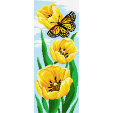 BS46 Чарівниця Набір для вишивки друкованим xрестиком - Жовті 20x50 см (сxема на страміне) BS46 Чарівниця Набір для вишивки друкованим xрестиком - Жовті 20x50 см (сxема на страміне)