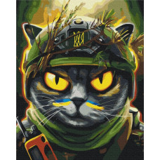 BS53311 Котик розвідник ©Маріанна Пащук. Brushme. Картина за номерами
