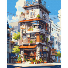 BS53821 Токійські апартаменти, 40х50 см. Brushme. Картина за номерами