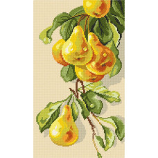 BS71 Чарівниця Набір для вишивки друкованим xрестиком - Груші 22x38 см (сxема на страміне) BS71 Чарівниця Набір для вишивки друкованим xрестиком - Груші 22x38 см (сxема на страміне)