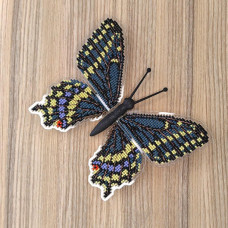 BUT-03 Метелик Papilio polyxenes 14х11,5 см. ArtInspirate. Набір для вишивки хрестиком на пластиковій канві