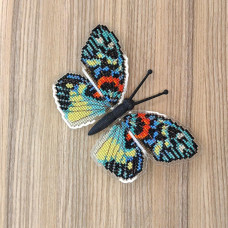 BUT-07 Метелик Erasmia Pulсhera 14х9  см. ArtInspirate. Набір для вишивки хрестиком на пластиковій канві