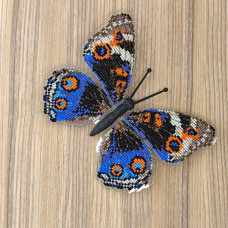 BUT-12 Метелик BLUE PANSY 14х11,5 см. ArtInspirate. Набір для вишивки хрестиком на пластиковій канві