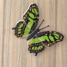 BUT-13 Метелик Siproeta stelenes 14х12 см. ArtInspirate. Набір для вишивки хрестиком на пластиковій канві