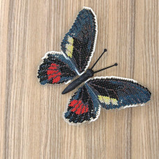 BUT-17 Метелик Mimoides ariarathes 14х11,5 см. ArtInspirate. Набір для вишивки хрестиком на пластиковій канві