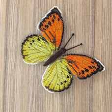 BUT-18 Метелик Hebomoia leucippe 14х11,5 см. ArtInspirate. Набір для вишивки хрестиком на пластиковій канві
