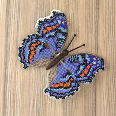 BUT-19 Метелик Precis octavia sesamus 14х13 см. ArtInspirate. Набір для вишивки хрестиком на пластиковій канві