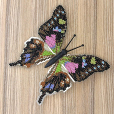 BUT-21 Метелик Graphium weiskei 14х15  см. ArtInspirate. Набір для вишивки хрестиком на пластиковій канві