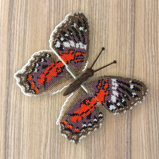 BUT-28 Метелик Anartia Amathea 14х13 см. ArtInspirate. Набір для вишивки хрестиком на пластиковій канві
