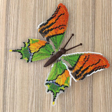 BUT-31 Метелик Teinopalpus imperialis 14х14 см. ArtInspirate. Набір для вишивки хрестиком на пластиковій канві
