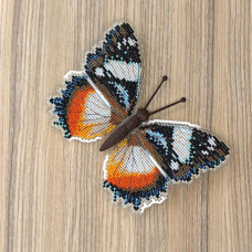 BUT-44 Метелик Hypolimnas dexithea 14х11 см. ArtInspirate. Набір для вишивки хрестиком на пластиковій канві