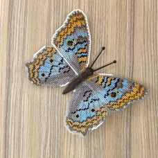 BUT-58 Метелик Anartia jatrophae 14х11,5 см. ArtInspirate. Набір для вишивки хрестиком на пластиковій канві