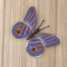 BUT-67 Метелик Chloreuptychia agatha 14х11 см. ArtInspirate. Набір для вишивки хрестиком на пластиковій канві