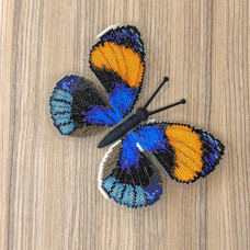 BUT-69 Метелик Callicora sapphire 14х11  см. ArtInspirate. Набір для вишивки хрестиком на пластиковій канві