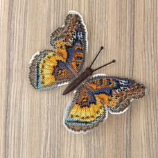 BUT-73 Метелик Euryphura chalcis 14х11,5 см. ArtInspirate. Набір для вишивки хрестиком на пластиковій канві