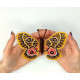 BUT-76 Метелик Bunaeopsis zaddachi 14х10,5 см. ArtInspirate. Набір для вишивки хрестиком на пластиковій канві
