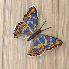 BUT-80 Метелик Apatura metis 14х11 см. ArtInspirate. Набір для вишивки хрестиком на пластиковій канві