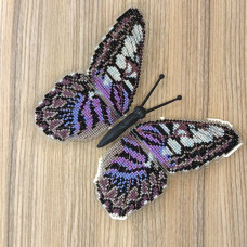 BUT-84 Метелик Parthenos sylvia lilacinus 14х13 см. ArtInspirate. Набір для вишивки хрестиком на пластиковій канві