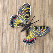 BUT-85 Метелик Archon apollinus 14х11,5 см. ArtInspirate. Набір для вишивки хрестиком на пластиковій канві
