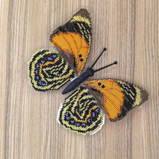 BUT-86 Метелик Agrias amydon 14х12,5 см. ArtInspirate. Набір для вишивки хрестиком на пластиковій канві