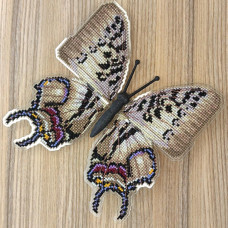 BUT-90 Метелик Polyura dehanii sulthan 14х15,5 см. ArtInspirate. Набір для вишивки хрестиком на пластиковій канві