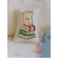 BZ661 Joy Sunday Набір для вишивки друкованим хрестиком - Доктор Хом'як 15x9 см, Aida14