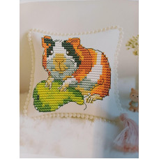 BZ665 Joy Sunday Набір для вишивки друкованим хрестиком - Хом'як 3 9x10 см, Aida14