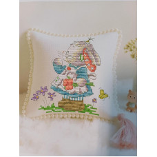 BZ683 Joy Sunday Набір для вишивки друкованим хрестиком - Кролик Петч 16x16 см, Aida14