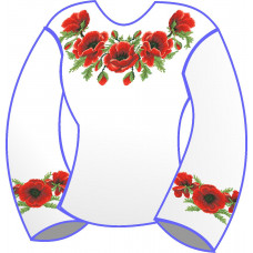 БЖ-017д Жіноча блуза (домоткане полотно). Rainbow Beads. Заготовка для вишивки нитками або бісером