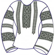 БЖ-020г Жіноча блуза (габардин). Rainbow beads. Заготовка для вишивки нитками або бісером