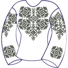 БЖ-022г Жіноча блуза (габардин). Rainbow beads. Заготовка для вишивки нитками або бісером