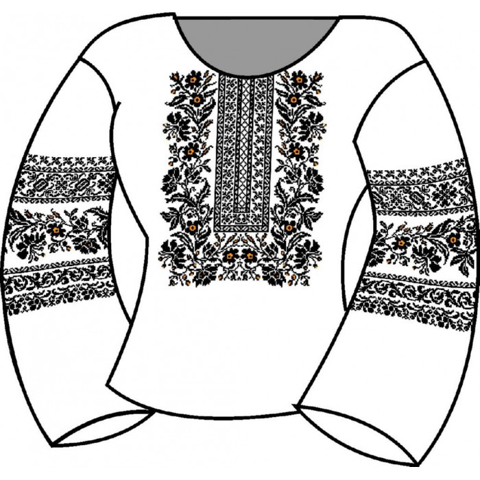 БЖ-029а Жіноча блуза (атлас-коттон). Rainbow beads. Заготовка для вишивки нитками або бісером(Знятий з виробництва)
