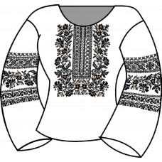 БЖ-029г Жіноча блуза (габардин). Rainbow beads. Заготовка для вишивки нитками або бісером