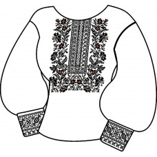 БЖ-029В2а Жіноча блуза (атлас-коттон). Rainbow beads. Заготовка для вишивки нитками або бісером(Знятий з виробництва)