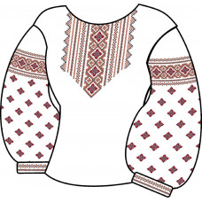 БЖ-031г Жіноча блуза (габардин). Rainbow beads. Заготовка для вишивки нитками або бісером