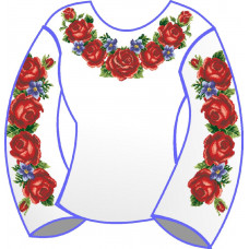 БЖ-041д Жіноча блуза (домоткане полотно). Rainbow beads. Заготовка для вишивки нитками або бісером