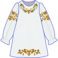 БЖ-043МС2д Плаття для дівчинки, 2-6 років (домоткане полотно). Rainbow beads. Заготовка для вишивки нитками або бісером