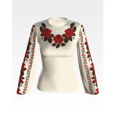 БЖ043кМнннн Вишиванка жіноча Весільні пари, атлас-котон, бежевий, р. 42-54. Барвиста вишиванка. Заготовка для вишивання бісером або нитками