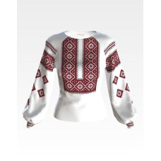 БЖ068шБнннн Барвиста вишиванка Заготовка для вишивки - Вишиванка жіноча Старовинний орнамент р.42-54 шовк, білий