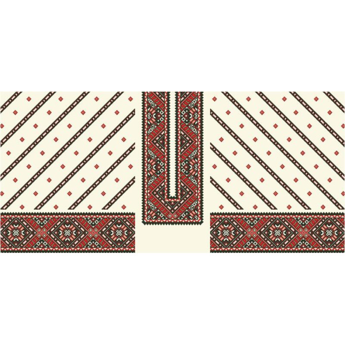 БЖ070кМнннн Вишиванка жіноча Поділля, атлас-котон, бежевий, р. 42-54. Барвиста вишиванка. Заготовка для вишивання бісером або нитками