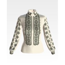 БЖ077кМнннн Вишиванка жіноча Стильна, атлас-котон, бежевий, р. 42-54. Барвиста вишиванка. Заготовка для вишивання бісером або нитками