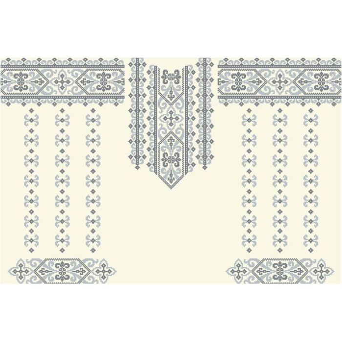 БЖ083кМнннн Вишиванка жіноча Берегиня, атлас-котон, бежевий, р. 42-54. Барвиста вишиванка. Заготовка для вишивання бісером або нитками