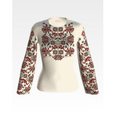 БЖ108кМнннн Вишиванка жіноча Дерево життя, атлас-котон, бежевий, р. 42-54. Барвиста вишиванка. Заготовка для вишивання бісером або нитками