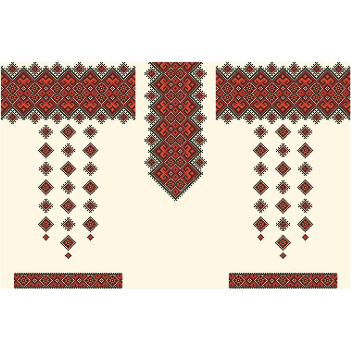 БЖ120кМнннн Вишиванка жіноча Берегиня, атлас-котон, бежевий, р. 42-54. Барвиста вишиванка. Заготовка для вишивання бісером або нитками