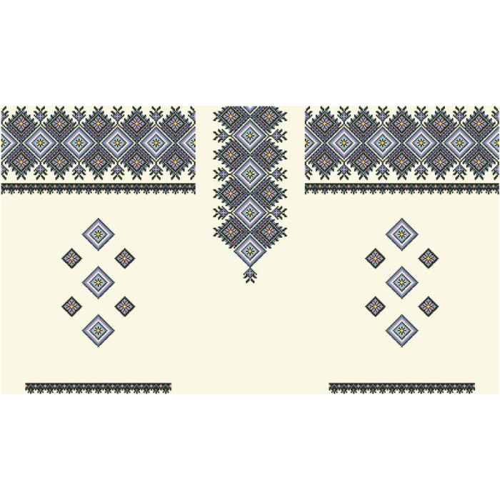 БЖ125кМнннн Вишиванка жіноча Загадкова, атлас-котон, бежевий, р. 42-54. Барвиста вишиванка. Заготовка для вишивання бісером або нитками