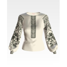 БЖ132кМнннн Вишиванка жіноча Сокальська святкова, атлас-котон, бежевий, р. 42-54. Барвиста вишиванка. Заготовка для вишивання бісером або нитками