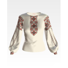 БЖ140кМнннн Вишиванка жіноча Мами оберіг, атлас-котон, бежевий, р. 42-54. Барвиста вишиванка. Заготовка для вишивання бісером або нитками